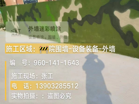 忻州 迷彩漆喷涂价格（按平方米计费）
